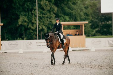 Kharkiv, Ukrayna - 11 Haziran 2021: Fei Dressage Dünya Kupası Kharkiv 2021