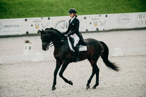 Kharkiv Ucrânia Junho 2021 Copa Mundo Equestre Adestramento Fei Kharkiv — Fotografia de Stock