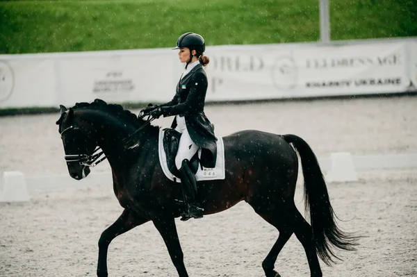 Kharkiv, Ukrayna - 11 Haziran 2021: Fei Dressage Dünya Kupası Kharkiv 2021