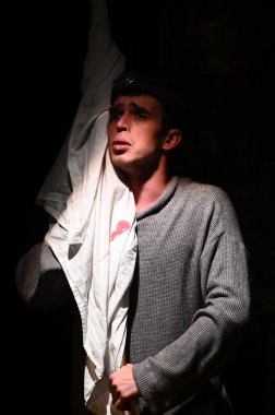 KHARKIV, UKRAINE - 27 Haziran 2021: Theatre Post Scriptum. Gelver 'ın Gecesi 