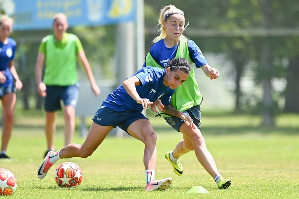 Kharkiv Ucraina Giugno 2021 Femminile Zhytlobud Allenamento Pre Campionato — Foto Stock