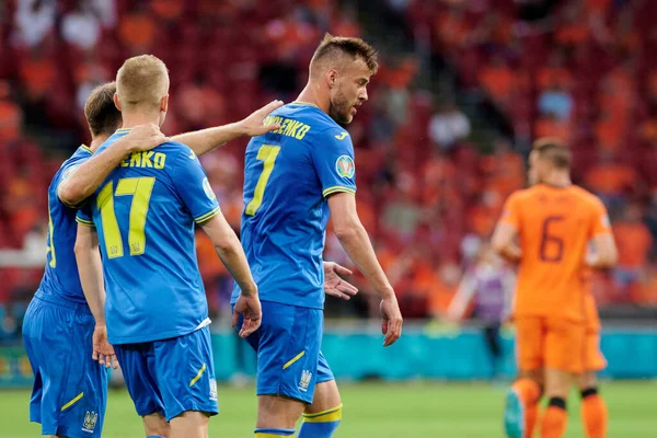 Amsterdam Países Bajos Junio 2021 Andriy Yarmolenko Euro 2020 Partido — Foto de Stock