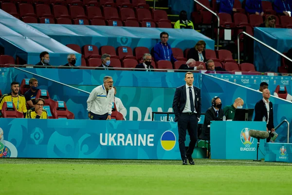 Amsterdam Nederland Juni 2021 Andriy Shevchenko Euro 2020 Voetbalwedstrijd Oekraïne — Stockfoto