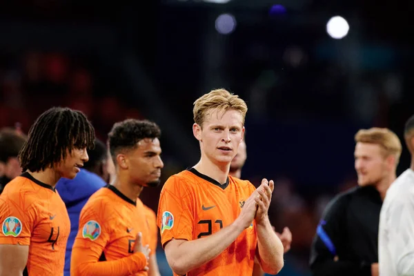 Amsterdam Países Bajos Junio 2021 Frenkie Jong Durante Euro 2020 —  Fotos de Stock