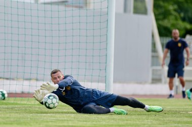 KHARKIV, UKRAINE - 5 Temmuz 2021 PRE SEASON MATCH FC METALLIST - FC PerEMOHA