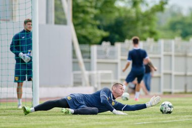 KHARKIV, UKRAINE - 5 Temmuz 2021 PRE SEASON MATCH FC METALLIST - FC PerEMOHA