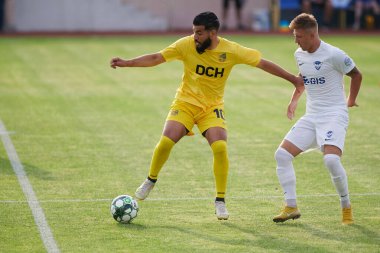 KHARKIV, UKRAINE - 5 Temmuz 2021 PRE SEASON MATCH FC METALLIST - FC PerEMOHA