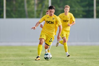 KHARKIV, UKRAINE - 5 Temmuz 2021 PRE SEASON MATCH FC METALLIST - FC PerEMOHA
