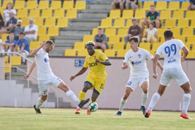 KHARKIV, UKRAINE - 5 Temmuz 2021 PRE SEASON MATCH FC METALLIST - FC PerEMOHA