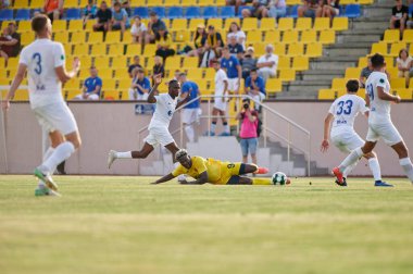 KHARKIV, UKRAINE - 5 Temmuz 2021 PRE SEASON MATCH FC METALLIST - FC PerEMOHA