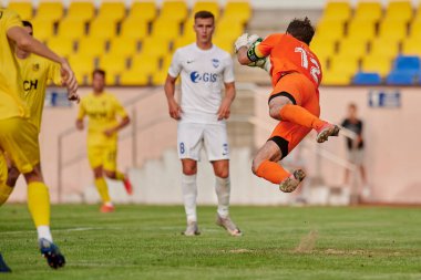KHARKIV, UKRAINE - 5 Temmuz 2021 PRE SEASON MATCH FC METALLIST - FC PerEMOHA