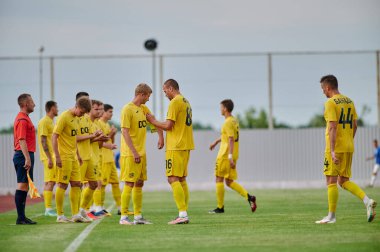 KHARKIV, UKRAINE - 5 Temmuz 2021 PRE SEASON MATCH FC METALLIST - FC PerEMOHA