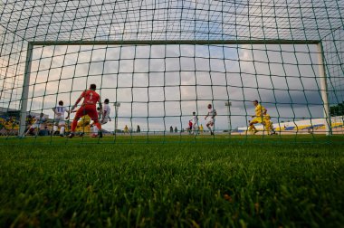 KHARKIV, UKRAINE - 5 Temmuz 2021 PRE SEASON MATCH FC METALLIST - FC PerEMOHA