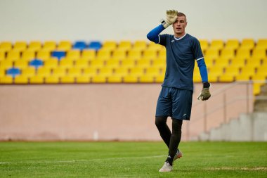 KHARKIV, UKRAINE - 6 Temmuz 2021: Sezon öncesi futbol maçı FC Metallist - FC Kvadro