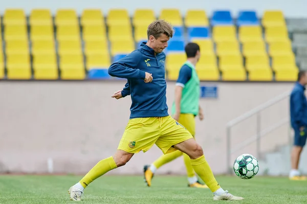 KHARKIV, UKRAINE - 6 Temmuz 2021: Sezon öncesi futbol maçı FC Metallist - FC Kvadro