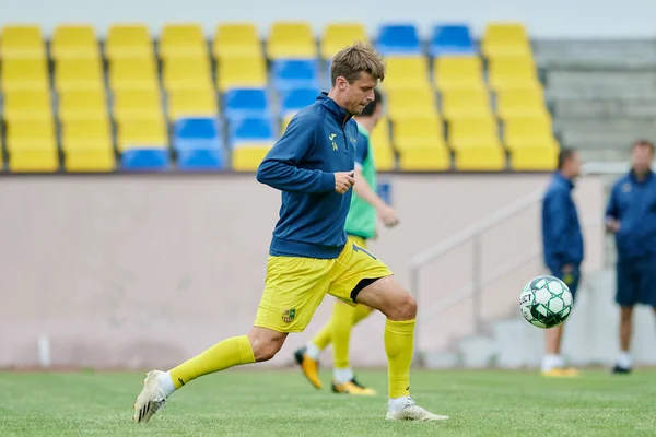 KHARKIV, UKRAINE - 6 Temmuz 2021: Sezon öncesi futbol maçı FC Metallist - FC Kvadro