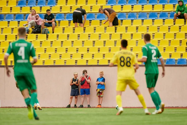 Kharkiv Ukraine Lipiec 2021 Przedsezonowy Mecz Piłki Nożnej Metallist Kvadro — Zdjęcie stockowe