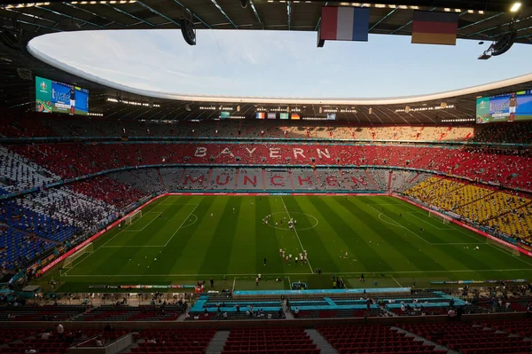 Munich Németország 2021 Június Allianz Arena Euro 2020 Labdarúgó Mérkőzés — Stock Fotó