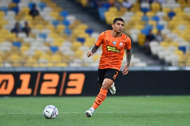 KYIV, UKRAINE - 24 JULY, 2021:Dodo during  the football match of Ukraine Premiere LeagueFC Shakhtar - FC Ingulec