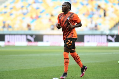 KYIV, UKRAINE - 24 JULY, 2021: Lassina Traore during the football match of Ukraine Premiere LeagueFC Shakhtar - FC Ingulec