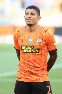 KYIV, UKRAINE - 24 JULY, 2021:Dodo during  the football match of Ukraine Premiere LeagueFC Shakhtar - FC Ingulec