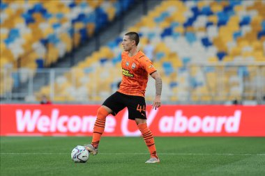 KYIV, UKRAINE - 24 JULY, 2021: Viktor Korniienko during the football match of Ukraine Premiere LeagueFC Shakhtar - FC Ingulec