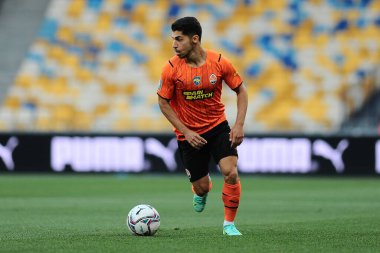 KYIV, UKRAINE - 24 JULY, 2021: midfielder Manor Solomon during the football match of Ukraine Premiere LeagueFC Shakhtar - FC Ingulec