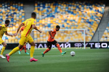 KYIV, UKRAINE - 24 JULY, 2021: midfielder Pedrihno during the football match of Ukraine Premiere LeagueFC Shakhtar - FC Ingulec