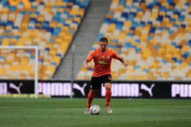 KYIV, UKRAINE - 24 JULY, 2021: Viktor Korniienko during the football match of Ukraine Premiere LeagueFC Shakhtar - FC Ingulec