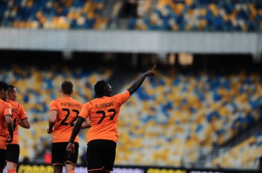 KYIV, UKRAINE - 24 JULY, 2021: Lassina Traore during the football match of Ukraine Premiere LeagueFC Shakhtar - FC Ingulec