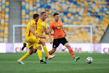KYIV, UKRAINE - 24 JULY, 2021: defender Mykola Matviyenko during the football match of Ukraine Premiere LeagueFC Shakhtar - FC Ingulec