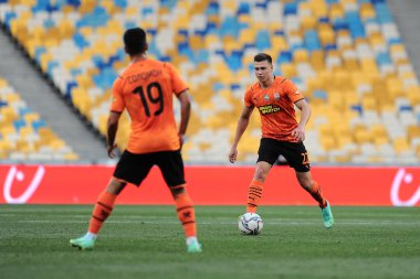 KYIV, UKRAINE - 24 JULY, 2021: defender Mykola Matviyenko during the football match of Ukraine Premiere LeagueFC Shakhtar - FC Ingulec