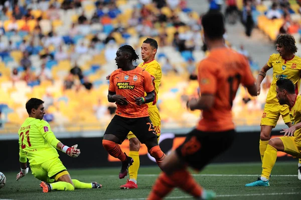 KYIV, UKRAINE - 24 JULY, 2021: Lassina Traore during the football match of Ukraine Premiere LeagueFC Shakhtar - FC Ingulec