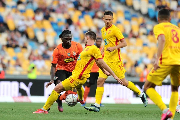 KYIV, UKRAINE - 24 JULY, 2021: Lassina Traore during the football match of Ukraine Premiere LeagueFC Shakhtar - FC Ingulec