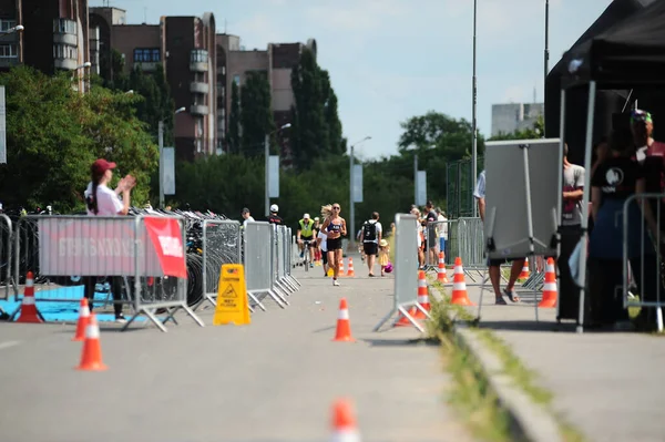 Kharkiv Ukraine 2021年8月1日 Athlet Iron Way Triathlon 2021 Competition — 图库照片