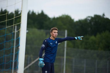 Kharkiv, Ukrayna - 5 Ağustos 2021: UPL Şampiyonası U19 Metallist 1925 - Chornomorec maçı