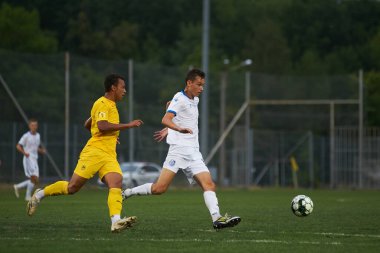 Kharkiv, Ukrayna - 5 Ağustos 2021: UPL Şampiyonası U19 Metallist 1925 - Chornomorec maçı
