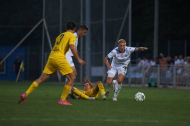 Kharkiv, Ukrayna - 5 Ağustos 2021: UPL Şampiyonası U19 Metallist 1925 - Chornomorec maçı