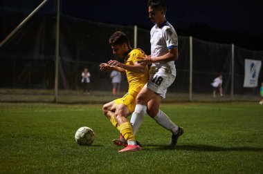 Kharkiv, Ukrayna - 5 Ağustos 2021: UPL Şampiyonası U19 Metallist 1925 - Chornomorec maçı