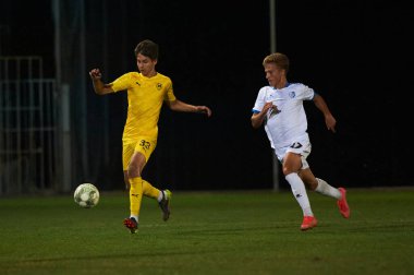 Kharkiv, Ukrayna - 5 Ağustos 2021: UPL Şampiyonası U19 Metallist 1925 - Chornomorec maçı