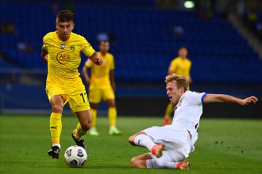 Kharkiv, Ukraine - August 6, 2021: Yevhen Protasov. The football match of UPL championship Metallist 1925 vs Chornomorec