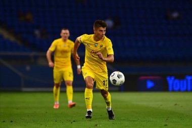 Kharkiv, Ukraine - August 6, 2021: Yevhen Protasov. The football match of UPL championship Metallist 1925 vs Chornomorec