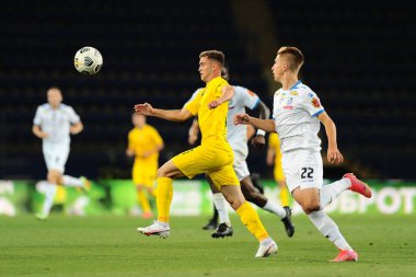 Kharkiv, Ukraine - August 6, 2021: Andriy Remenyuk. The football match of UPL championship Metallist 1925 vs Chornomorec