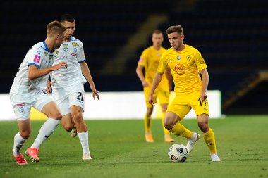 Kharkiv, Ukraine - August 6, 2021: Andriy Remenyuk. The football match of UPL championship Metallist 1925 vs Chornomorec