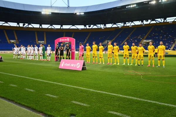Kharkiv Ukraine August 2021 Line Football Match Upl Championship Metallist — Fotografia de Stock