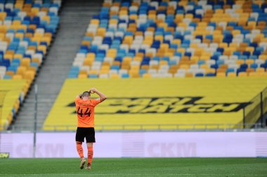 Kharkiv, Ukraine - August 6, 2021: Viktor Kornienko. The football match of UPL championship FC Shakhtar vs Olexandria