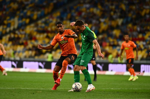 Kharkiv Ukraine August 2021 Midfielder Tete Football Match Upl Championship — Stok fotoğraf