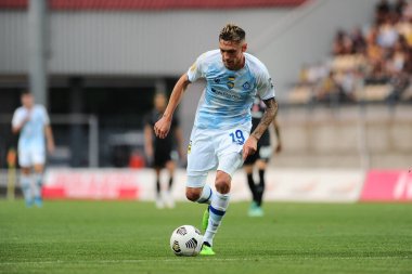 Zaporizhzhia, Ukrayna - 7 Ağustos 2021: Denys Harmash. UPL şampiyonası FC Zorya Luhansk FC Dinamo Kyiv 'e karşı.