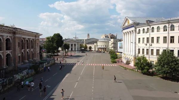 Kyiv Ucrania Julio 2021 Plaza Kontraktova Podol Kiev — Foto de Stock