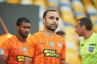 KYIV, UKRAINE - 13 Ağustos 2021: Savunma oyuncusu İsmaily (31). Shakhtar Donetsk - Metallist-1925 Kharkiv maçı